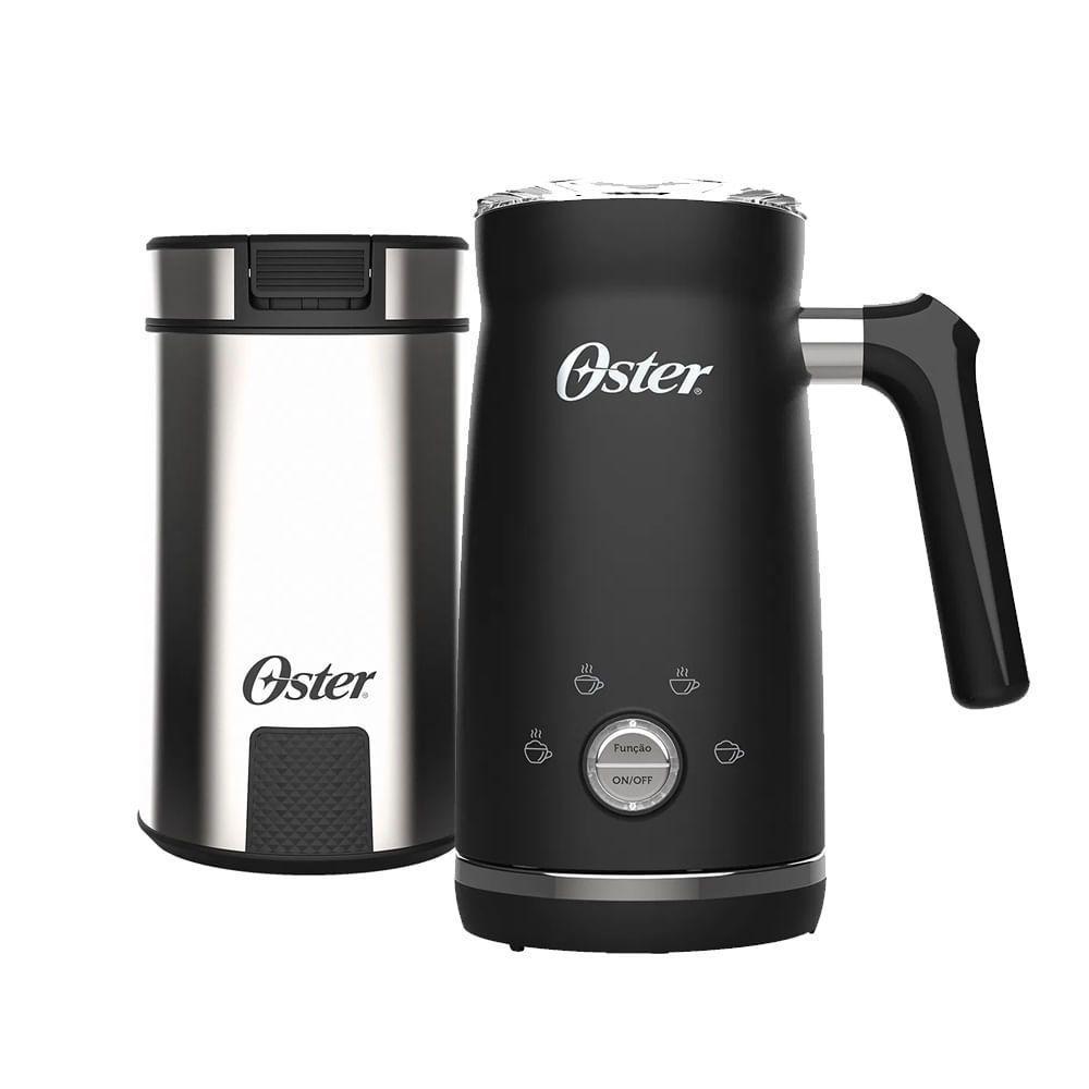 Kit Moedor De Café Inox E Espumador De Leite Oster 220V - 1