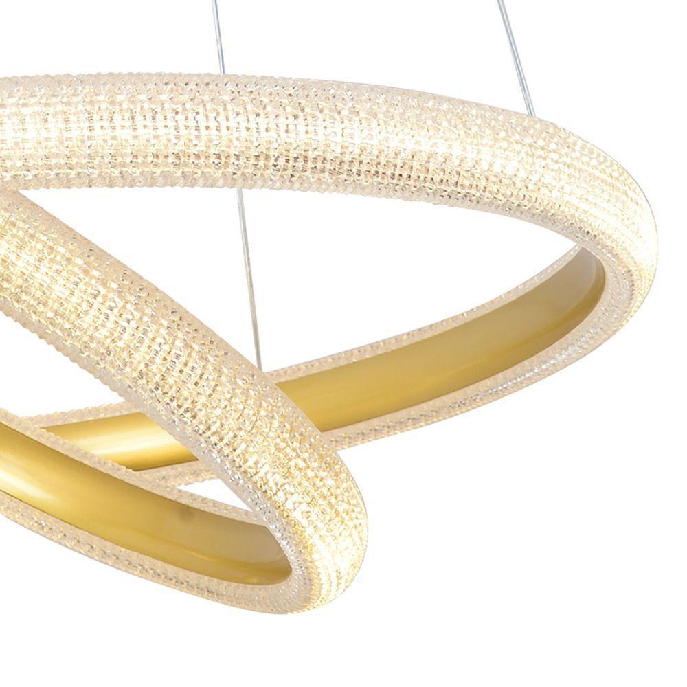 Lustre Pendente Skylight Apogeu 4010 Led Bivolt Dourado - 3