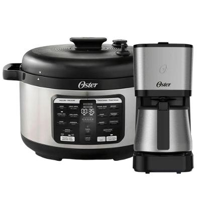 Kit Panela De Pressão 5,7K Multifunções E Cafeteira Com Jarra Inox Oster 220V
