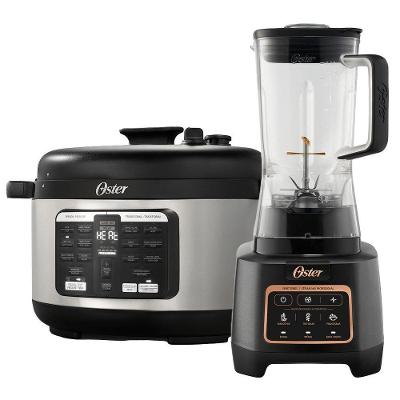 Kit Liquidificador e Panela de Pressão Elétrica Oster Xtreme Mix 1500W 2L e 5,7L 110V