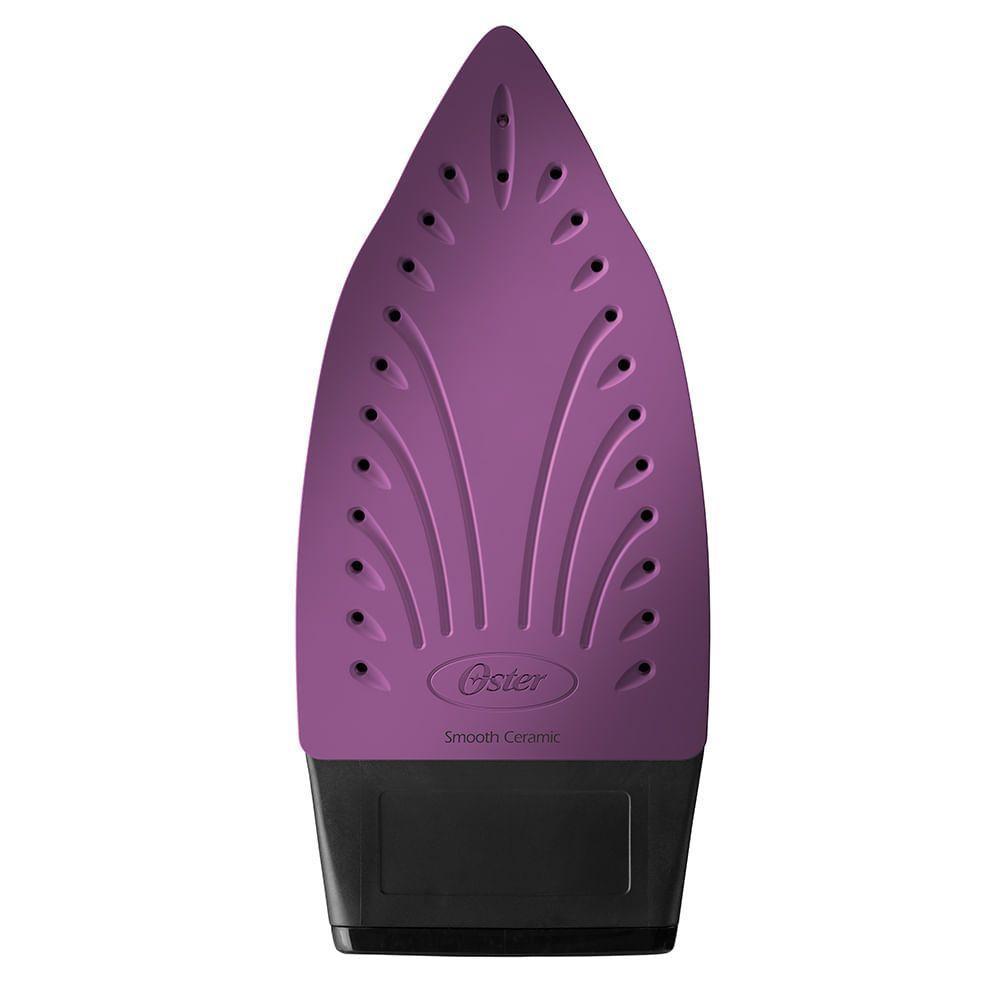 Ferro De Passar A Vapor Oster Cerâmica Preto E Roxo 220V - 3