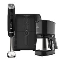 Kit Trio Black Cadence Cafeteira Fritadeira 4L Mixer Inox 110V - 1