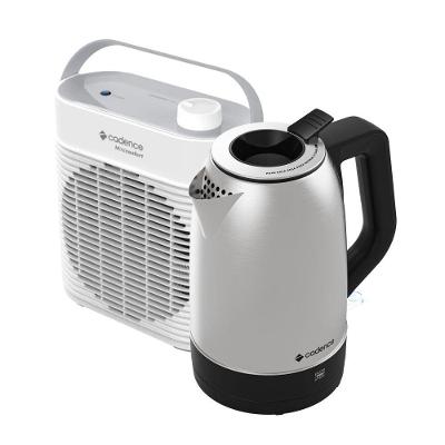 Kit Aquecedor Elétrico e Chaleira Elétrica Cadence Miniconfort AQC440 e Pure Inox CEL810 110V