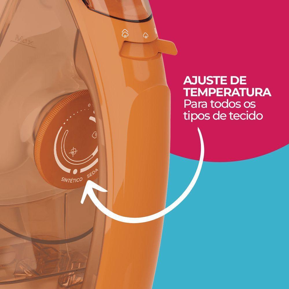 Ferro De Passar Cadence 2 Em 1 Laranja 220V - 6