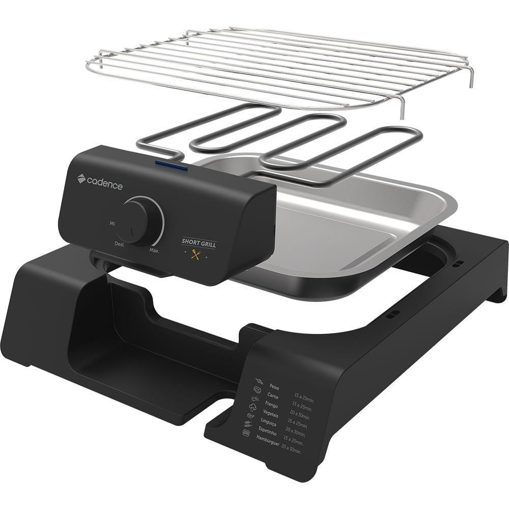 Churrasqueira Elétrica Cadence Short Grill 220V - 5