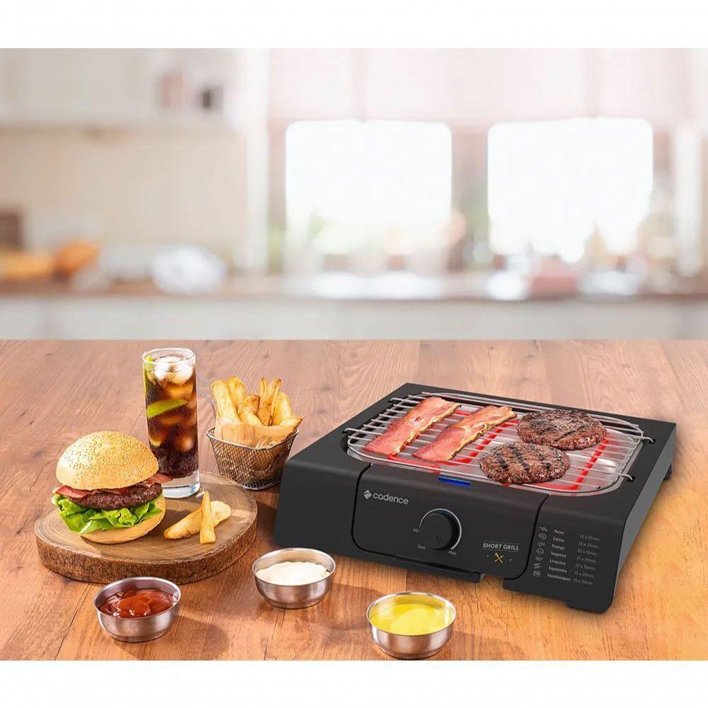 Churrasqueira Elétrica Cadence Short Grill 220V - 7