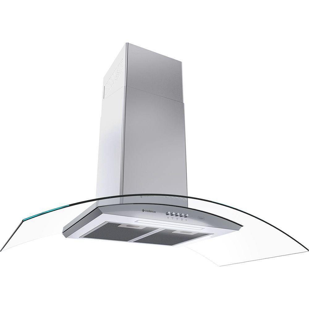 Coifa De Parede Cadence Inspire Vidro Curvo 90cm 110V - 6