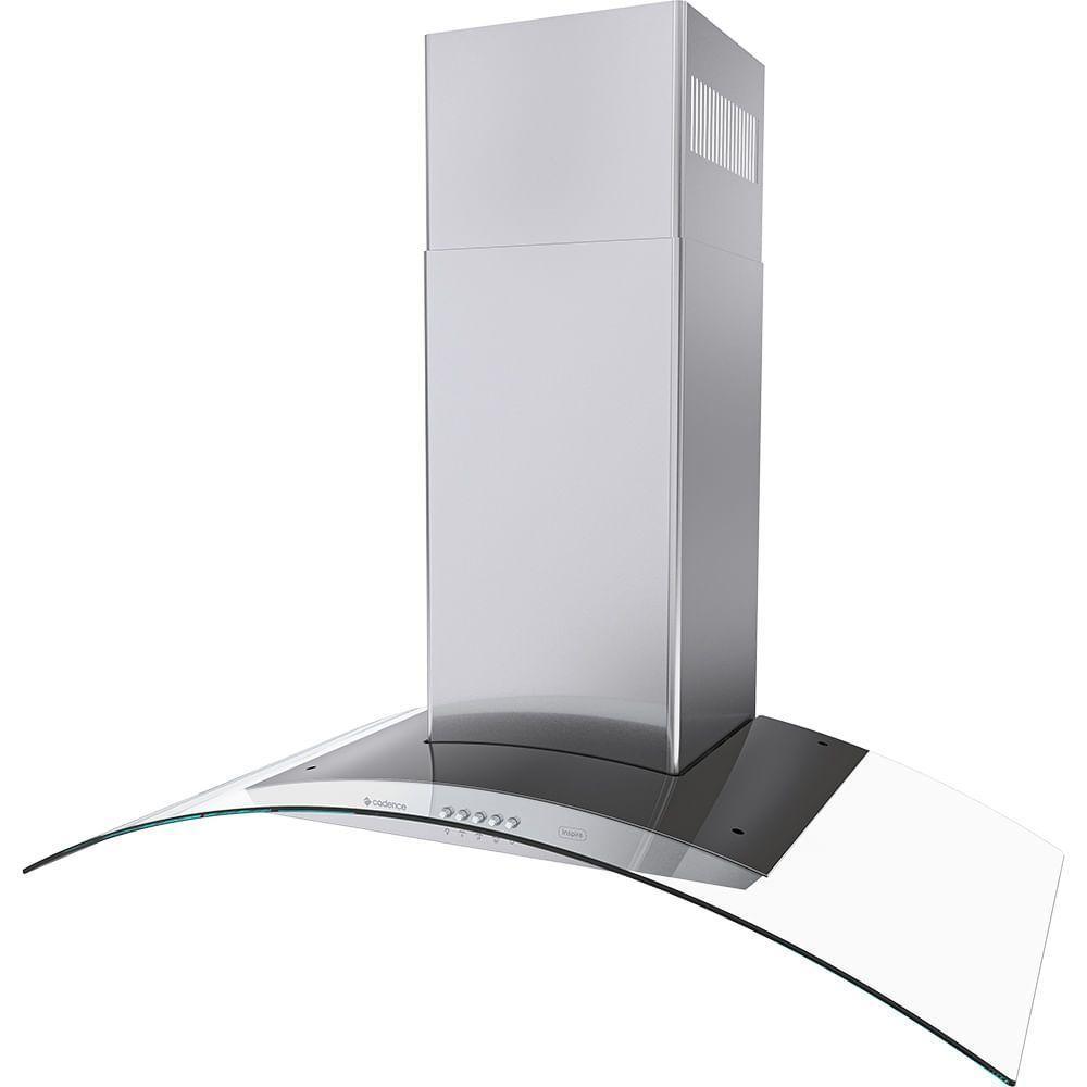 Coifa De Parede Cadence Inspire Vidro Curvo 90cm 110V - 8