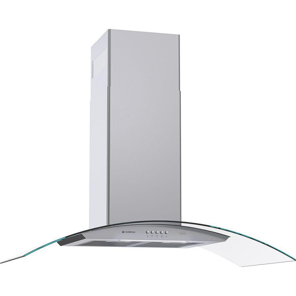 Coifa De Parede Cadence Inspire Vidro Curvo 90cm 110V - 9