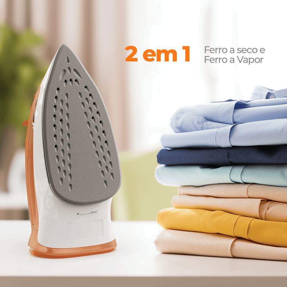 Ferro De Passar Cadence 2 Em 1 Laranja 110V - 3