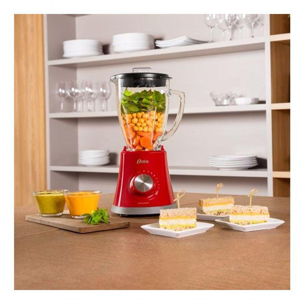 Liquidificador Oster Super Chef Vermelho 1,25L BLSTMG-RR8 110V - 5
