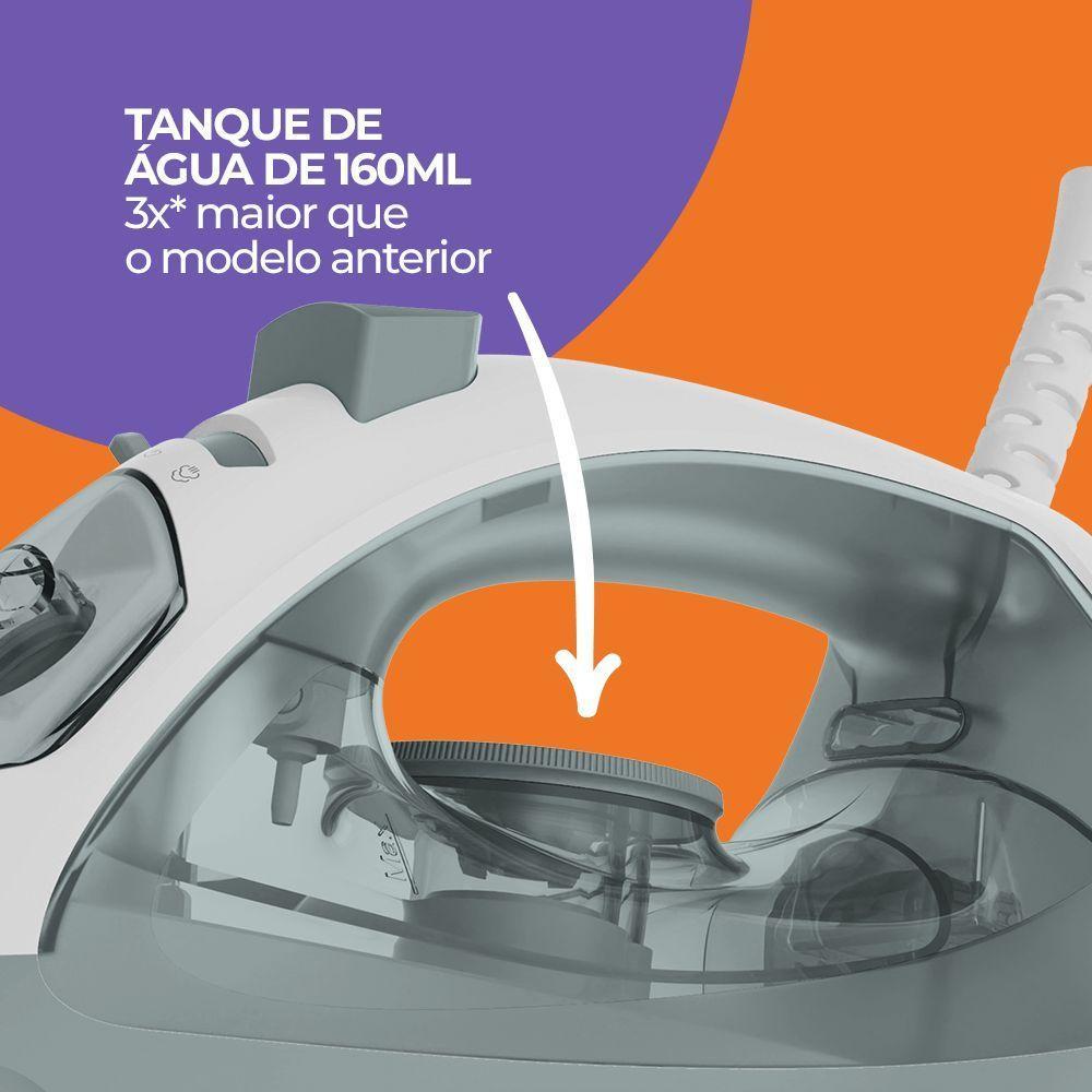 Ferro De Passar Cadence 2 Em 1 Cinza 110V - 7
