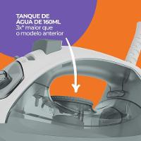 Ferro De Passar Cadence 2 Em 1 Cinza 110V - 7