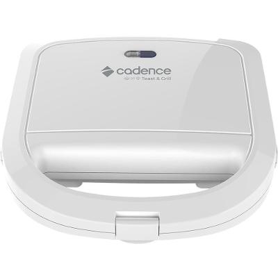 Sanduicheira Elétrica Cadence Toast & Grill Chapa Antiaderente 750W Branco 220V