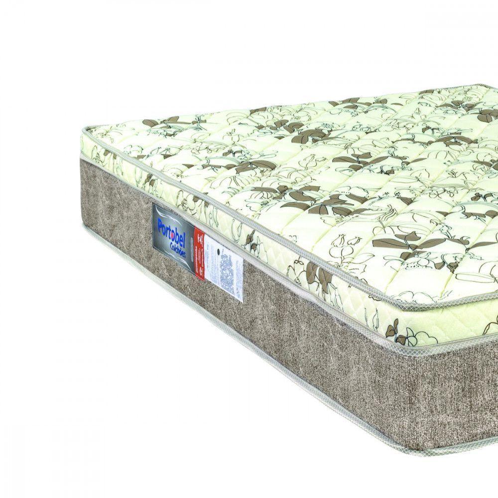 Colchão Queen Ortopedico D33 158x198x25 Floral Bege Com Branco Portobel Bege Com Branco - 4