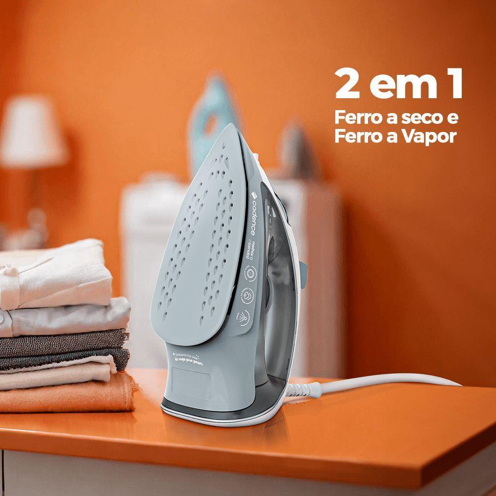 Ferro De Passar Cadence 2 Em 1 Cinza 220V - 3