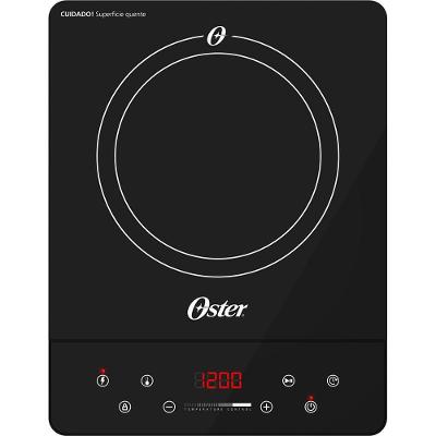 Cooktop de Indução Elétrico Oster OTOP100-220 1 Boca Vitrocerâmico Touch Screen Preto 220V