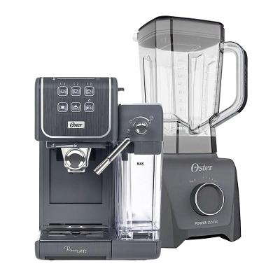 Kit Oster Primalatte Touch BVSTEM6801M com Liquidificador 1100 Full OLIQ606 Cinza 220V
