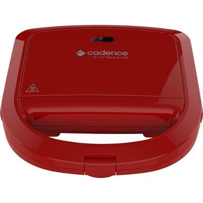 Sanduicheira Cadence SAN261-127 Toast & Grill com Aquecimento Duplo 750W Vermelho 110V