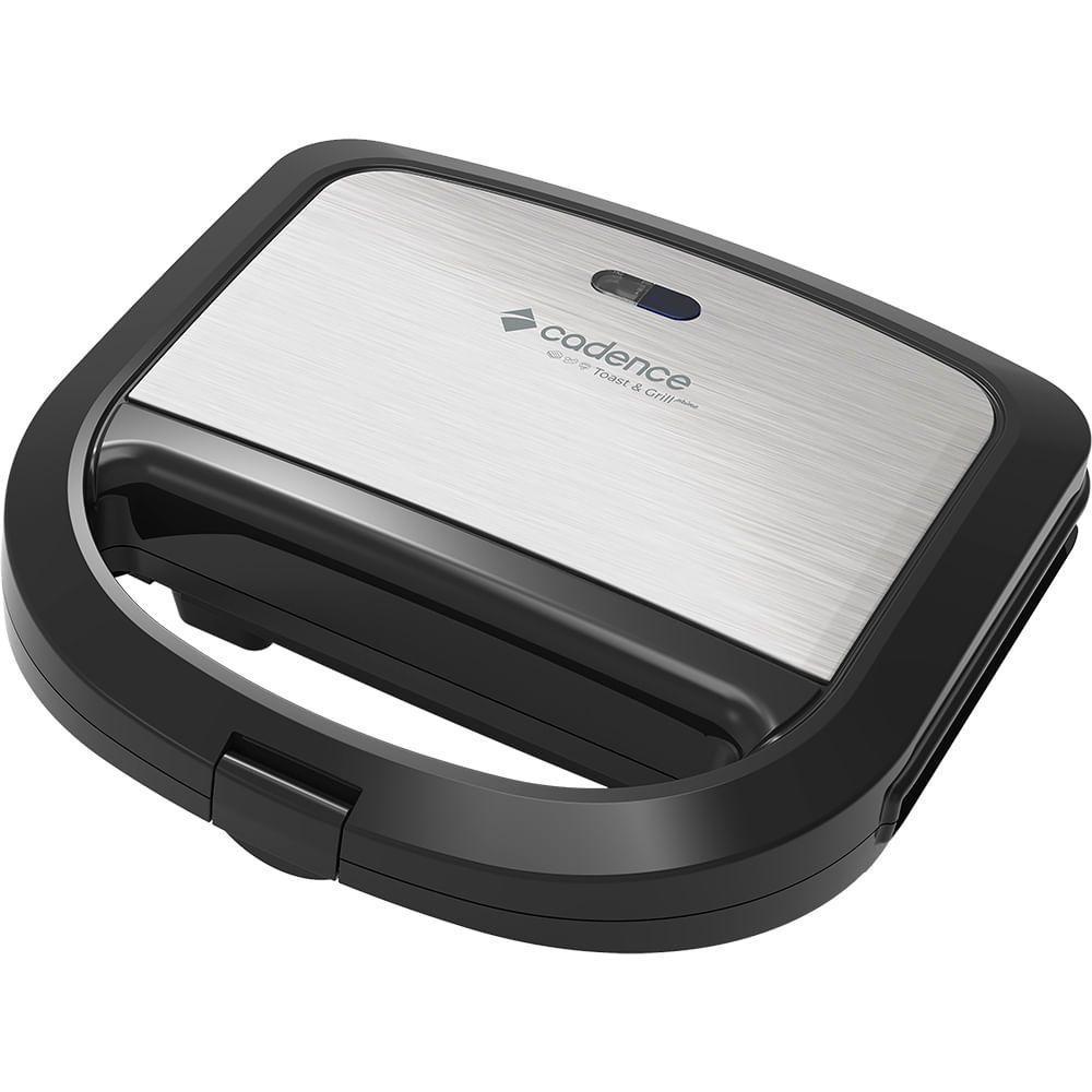 Sanduicheira Elétrica Cadence Toast & Grill Prime Inox 220V - 3