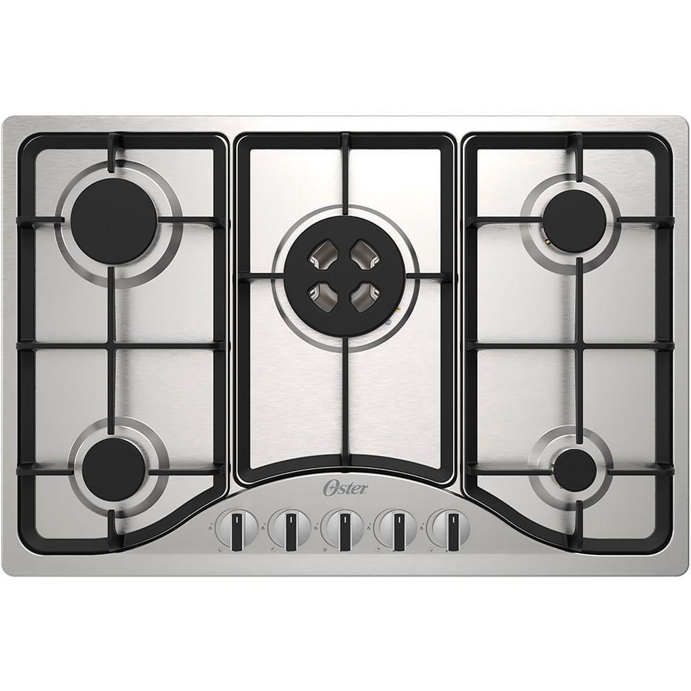 Cooktop A Gás Inox 5 Bocas Oster Semiprofissional Bivolt - 1