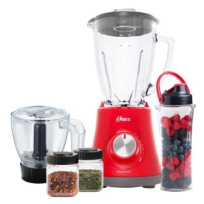 Kit Liquidificador e Acessórios Oster Super Chef 750W 1 e 25L 8 Velocidades Vermelho 110V