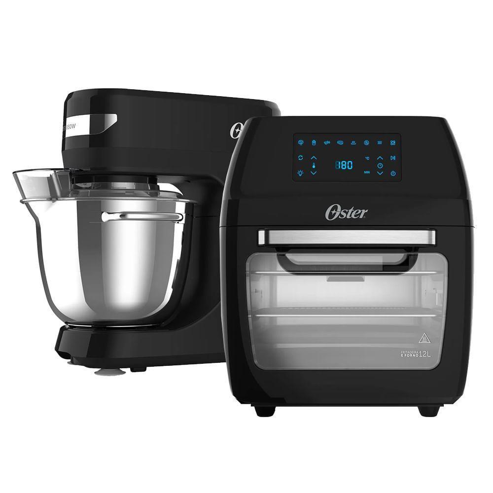 Kit Batedeira Planetária Bowl Inox III E Fritadeira 12L Oster 110V - 1