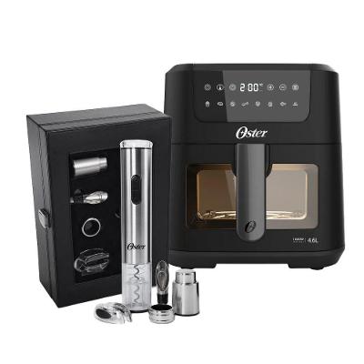 Kit Fritadeira Digital Clear 4L e 6L OFRT970 com Visor Transparente 220V e Kit Vinho Oster