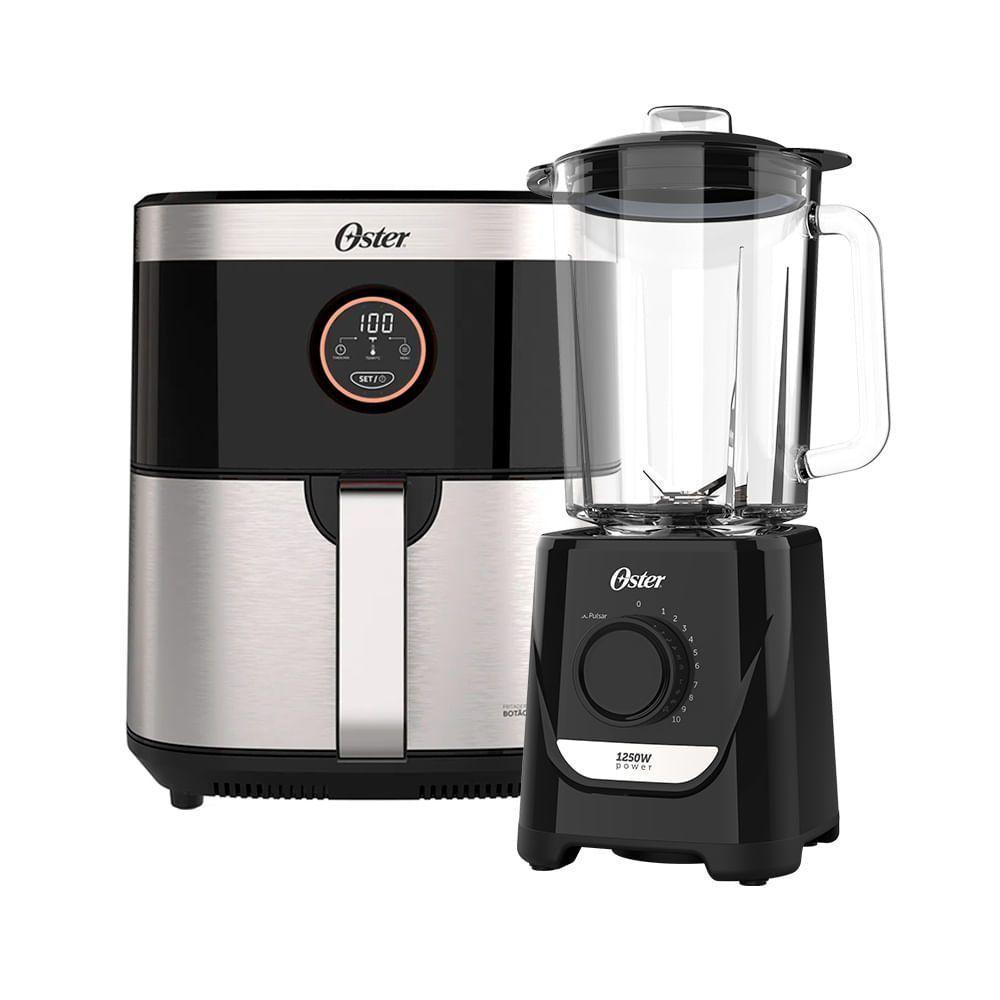 Kit Fritadeira Black Inox E Liquidificador Power Oster 220V - 1