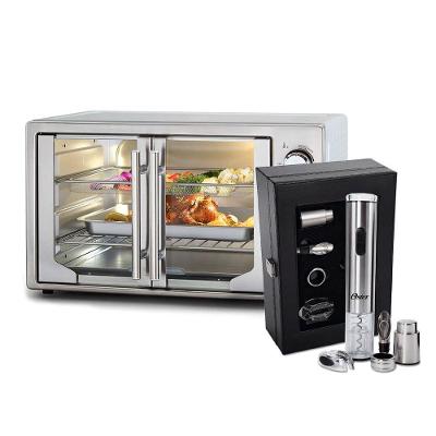 Kit Forno e Fryer French Door Oster TSSTTVFDMAFA 42L com Convecção e Timer 110V