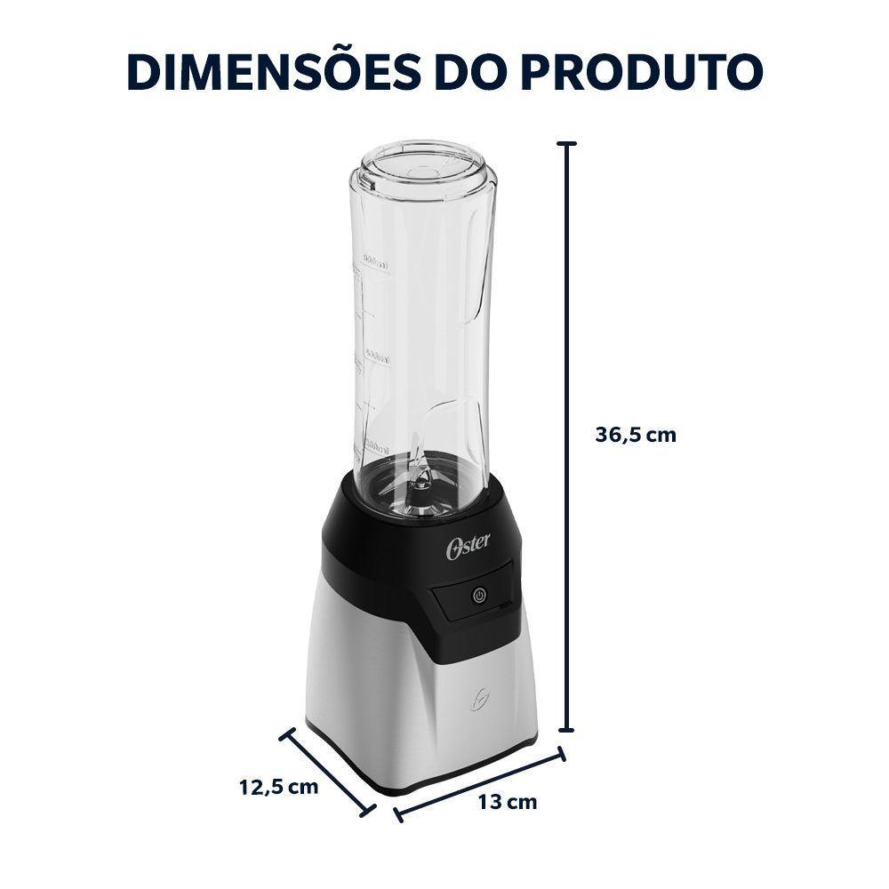 Blender Power Inox Oster Com 2 Jarras To Go 220V - 8