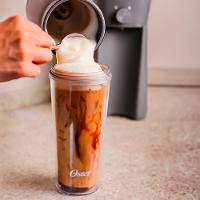 Kit Café Gelado Cafeteira Iced Coffee E Espumador De Leite Elétrico 220V