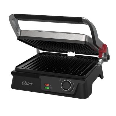 Grill Elétrico Multiuso Oster OGRL610 de Aço Inox Escovado com Chapa Antiaderente 1600W Inox 220V