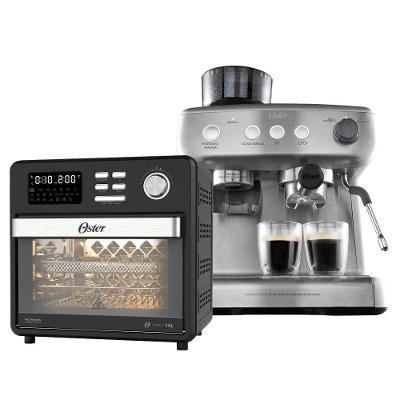 Kit Oster Forno e Fryer 15L e Cafeteira Espresso Xpert Perfect Brew 220V