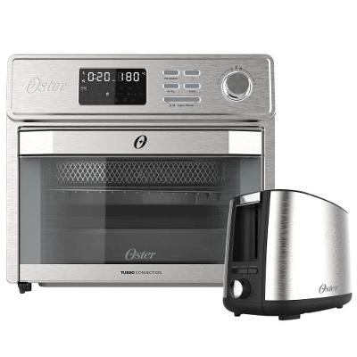 Kit Forno E Fryer 25L E Torradeira Inox Oster 220V