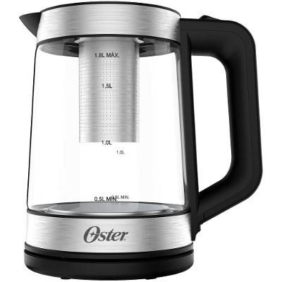 Chaleira Elétrica Oster Tea Vidro 1,8L com Infusor Desligamento Automático 1250W 220V