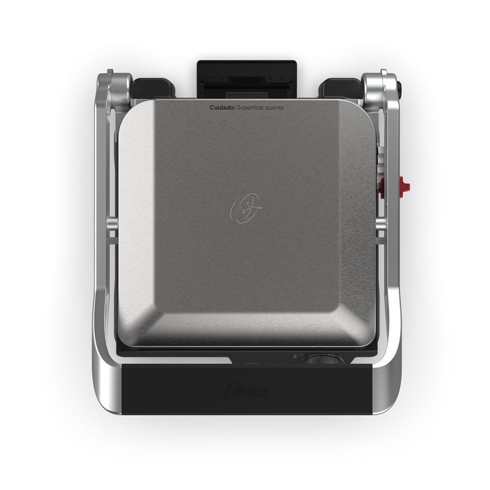 Grill Elétrico Multiuso Inox Oster 2 Em 1 110V - 8