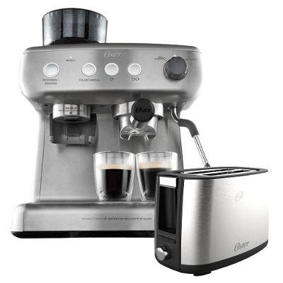 Kit Cafeteira Espresso Xpert Perfect Brew com Moedor e Torradeira Inox 110V Oster