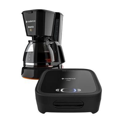 Kit Sanduicheira e Cafeteira Desperta 220V para Preparar Lanches e Café Cadence