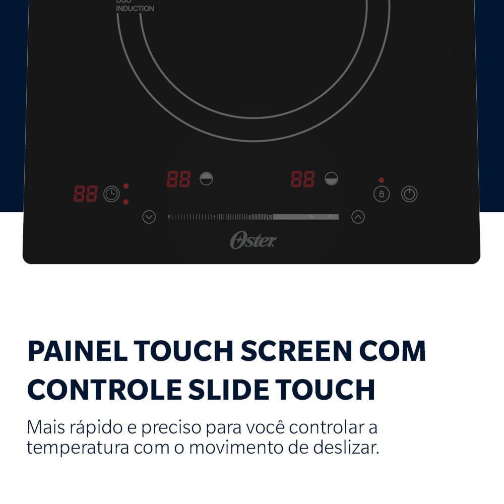 Cooktop De Indução 2 Bocas Oster Touch Screen 2 Em 1 110V - 5