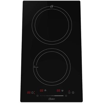 Cooktop de Indução Oster Touch Screen 2 em 1 2 Bocas Vitrocerâmico com Timer 110V