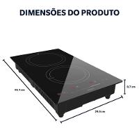 Cooktop De Indução 2 Bocas Oster Touch Screen 2 Em 1 110V - 8