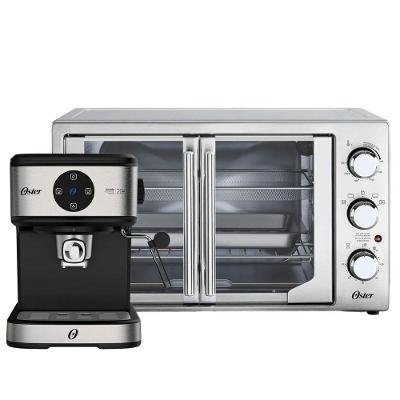 Kit Cafeteira Espresso Double E Forno e Fritadeira 42L French Door Oster 220V