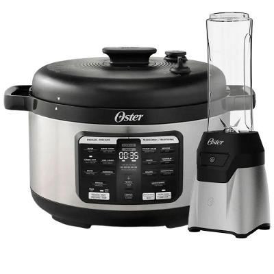Kit Blender Power Inox E Panela De Pressão 5,7L Oster 220V