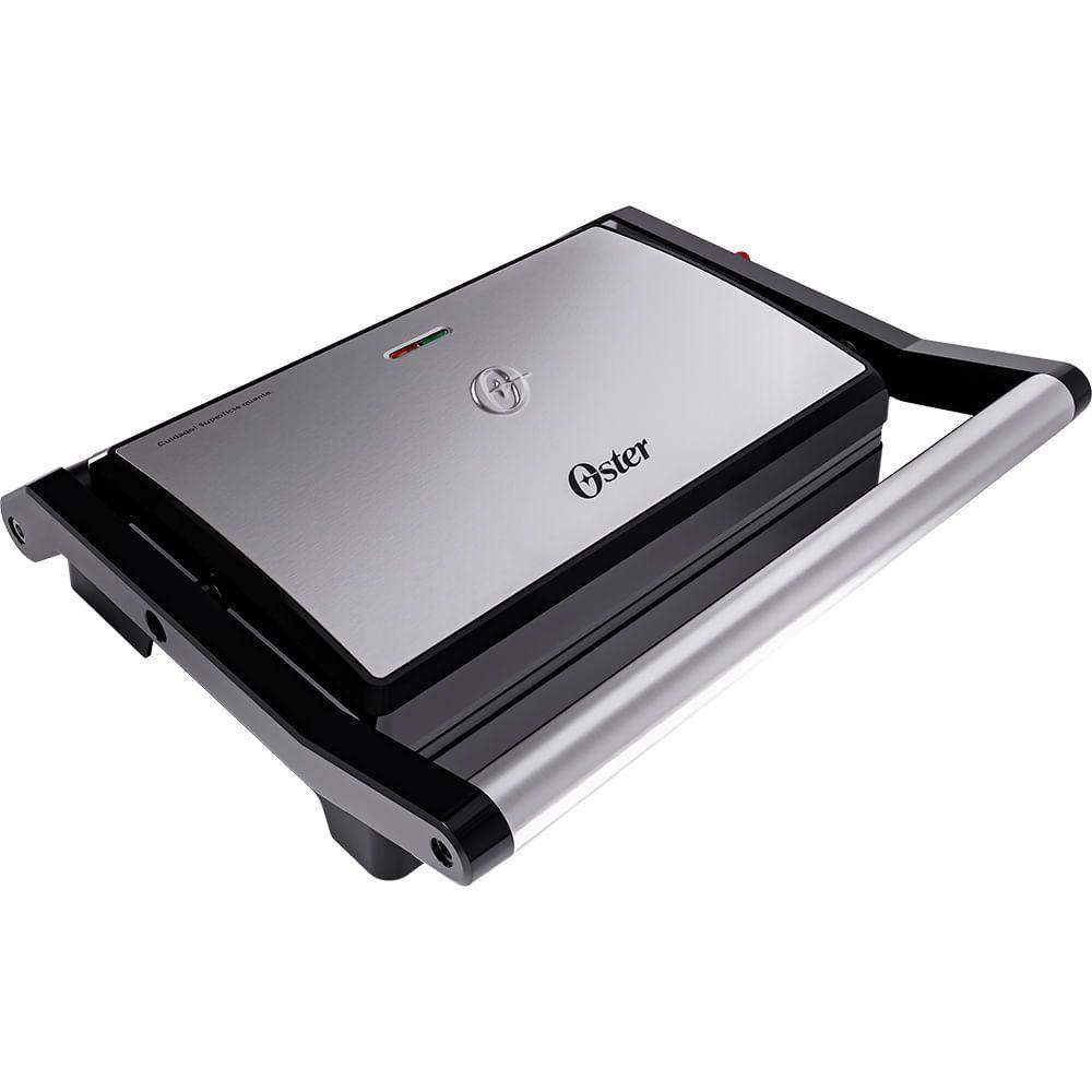 Mini Grill Elétrico Oster Inox 2 Em 1 220V - 6