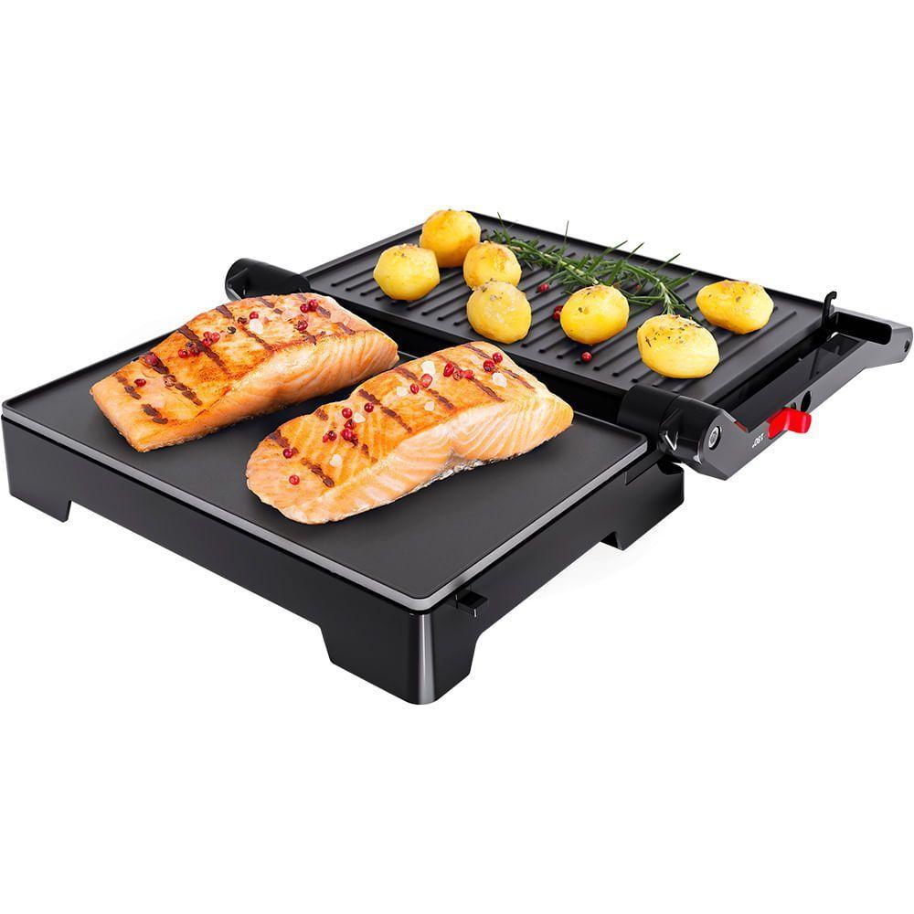 Kit Black Inox Oster Cafeteira Espumador De Leite Mini Grill 220V - 8