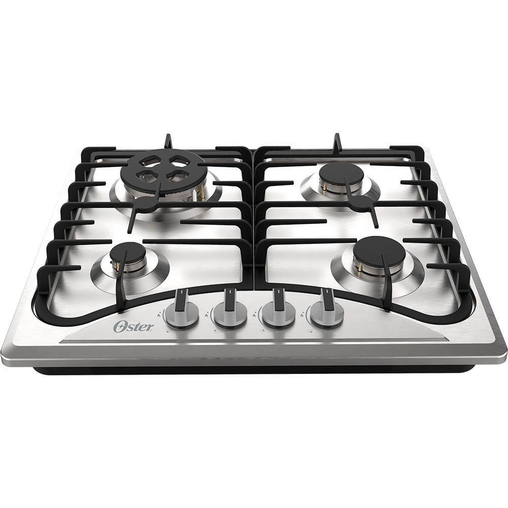 Cooktop A Gás Inox 4 Bocas Oster Semiprofissional Bivolt - 2