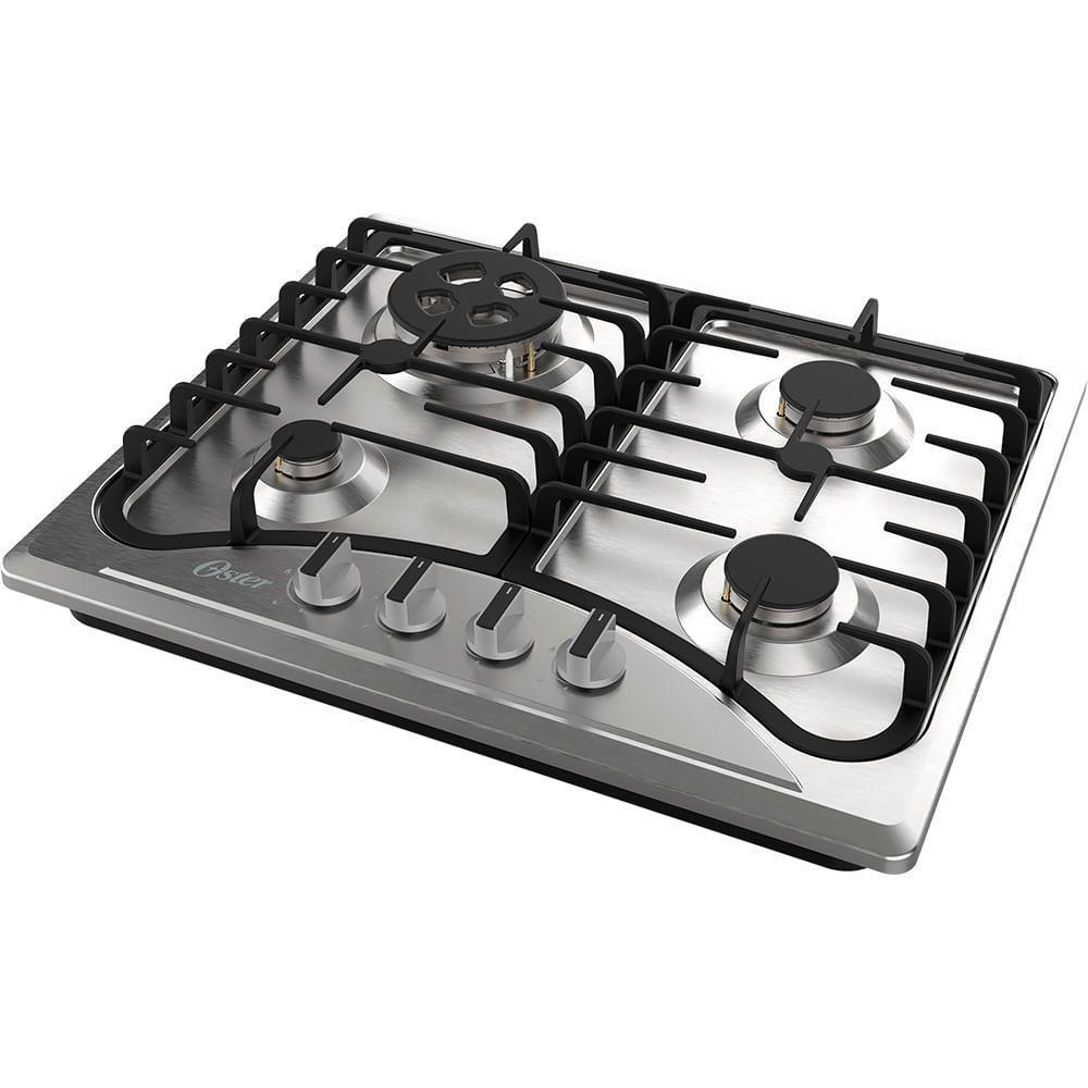 Cooktop A Gás Inox 4 Bocas Oster Semiprofissional Bivolt - 4