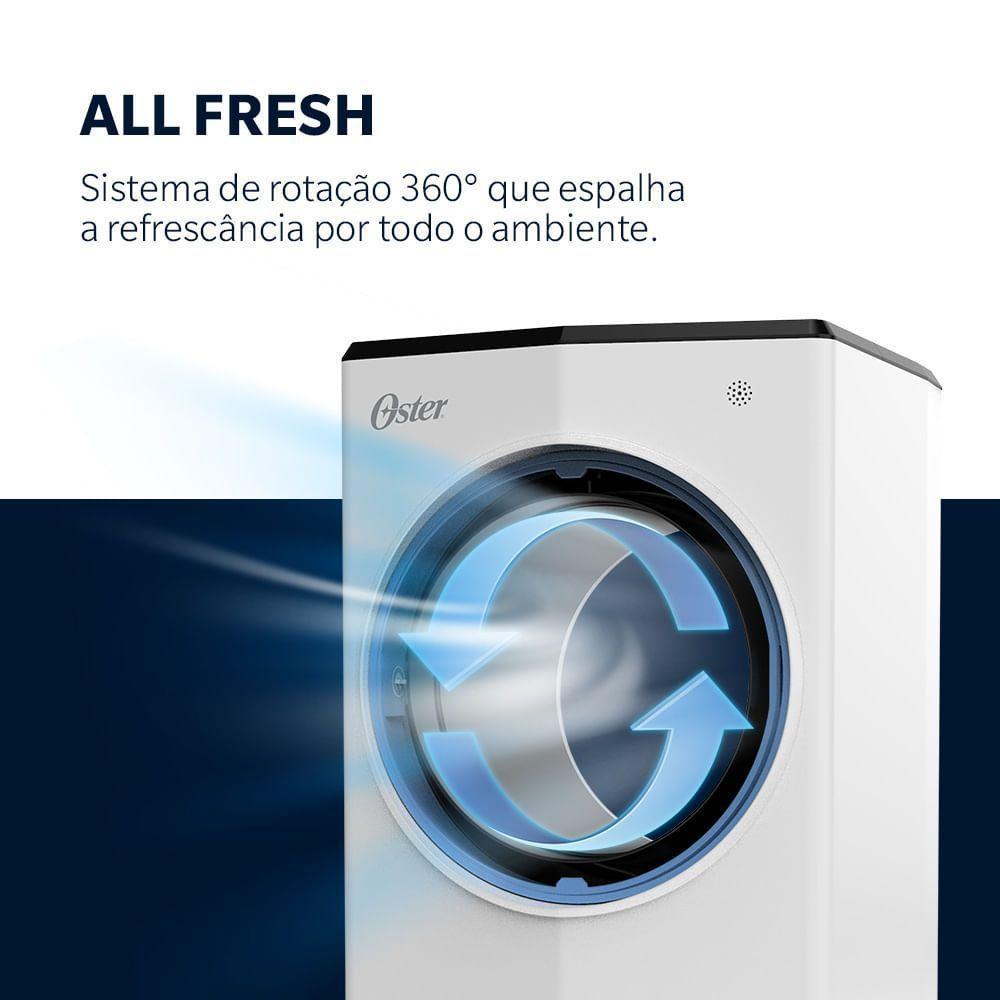Climatizador De Ar Oster Portátil 4 Em 1 5,3L 220V - 2