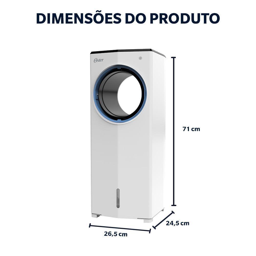 Climatizador De Ar Oster Portátil 4 Em 1 5,3L 220V - 10